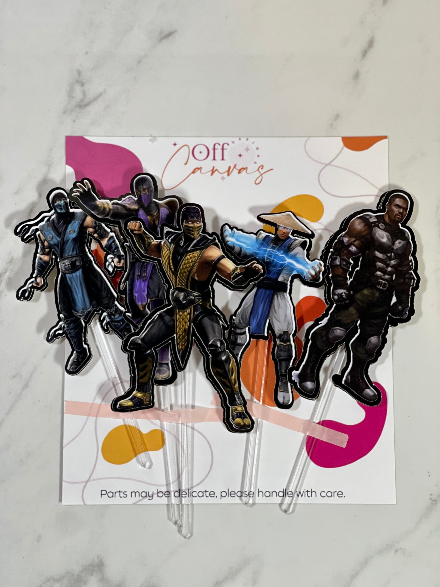 Cardstock Mini Cake Toppers