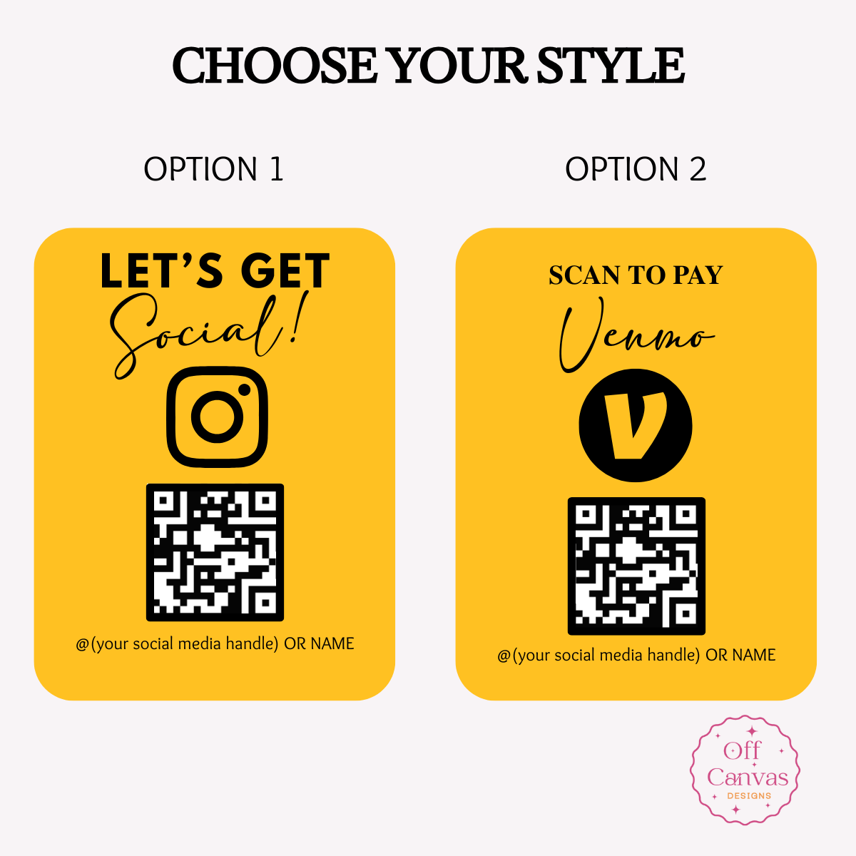 Mini QR Sign