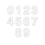 Acrylic Number Cake Stencil