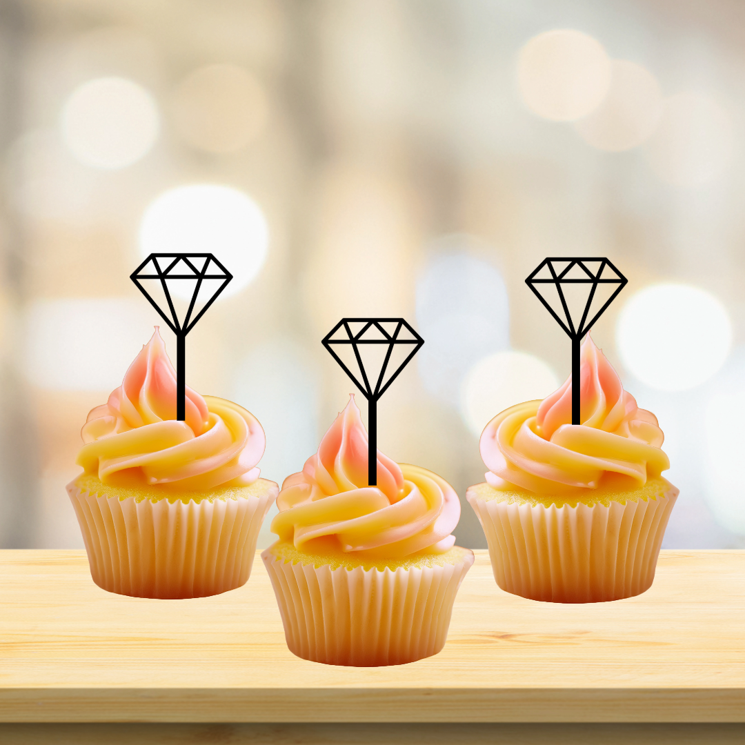 Acrylic Cupcake Toppers - Single Layer (Images Only)