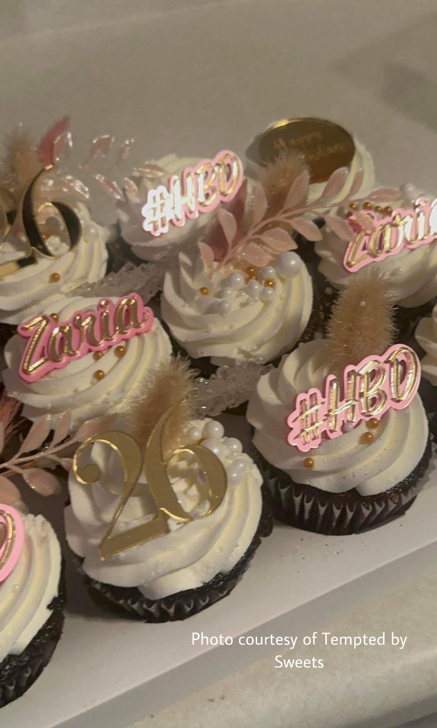 Cupcake Letter Charms (Double Layer)
