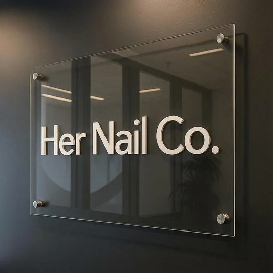 3D Rectangular Acrylic Sign