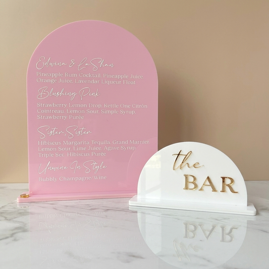 Arch Menu Sign