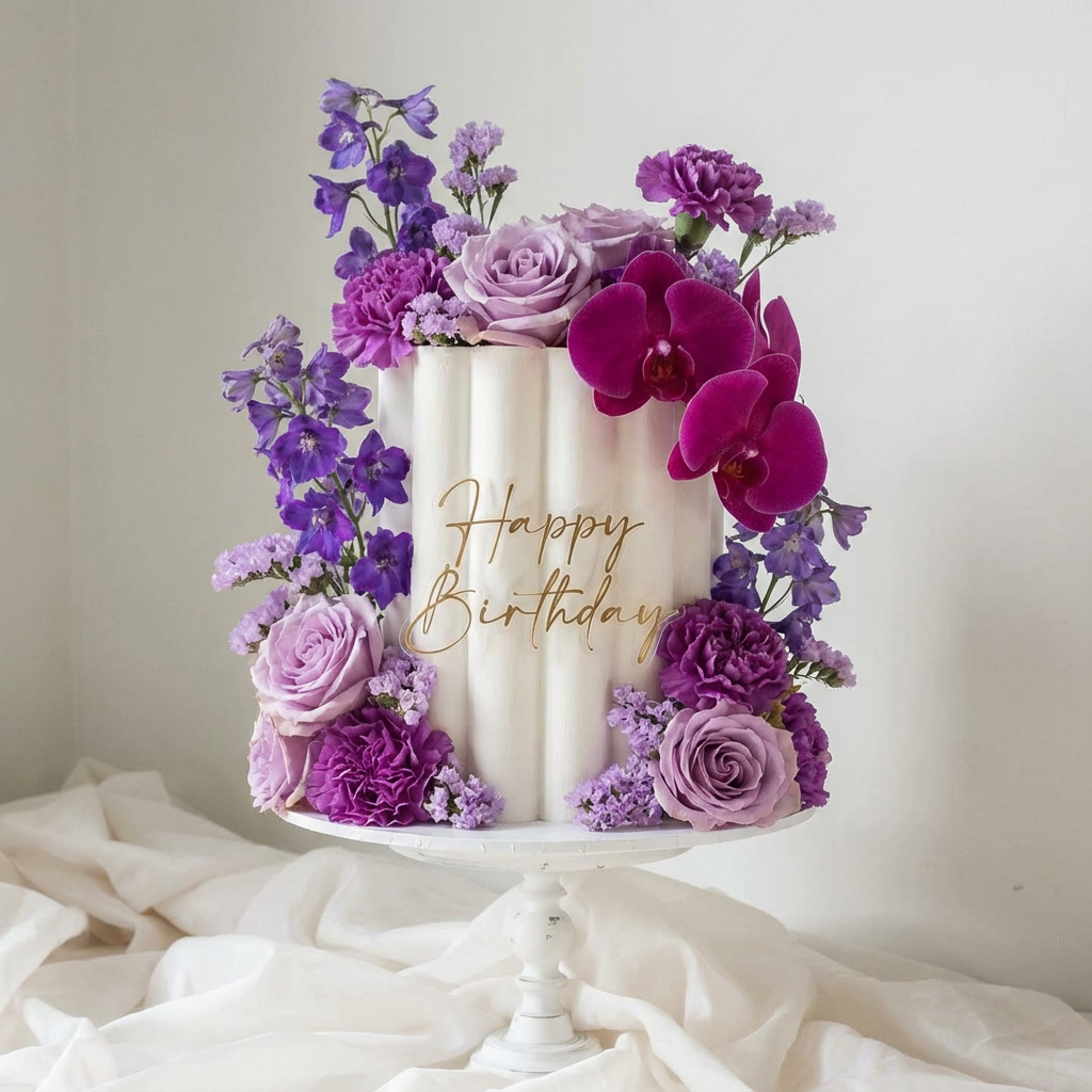Double Layered Cake Charm (Words Only) Main image