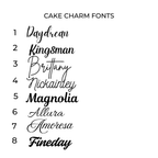 Acrylic Cake Charm