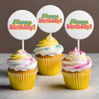 Cardstock Cupcake Toppers
