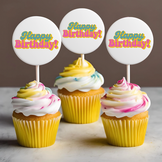 Cardstock Cupcake Toppers