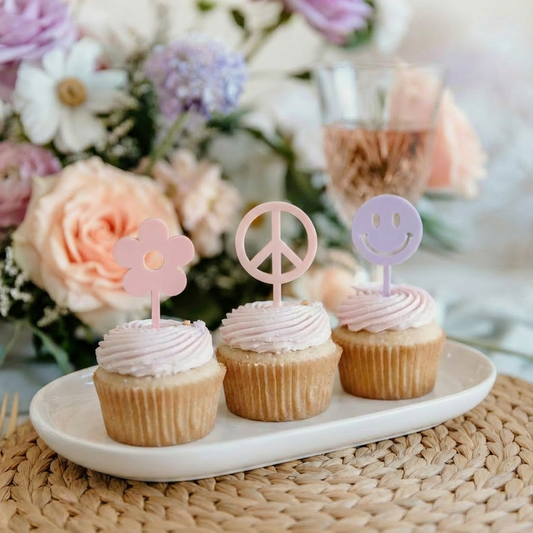 Acrylic Cupcake Toppers - Single Layer (Images Only)