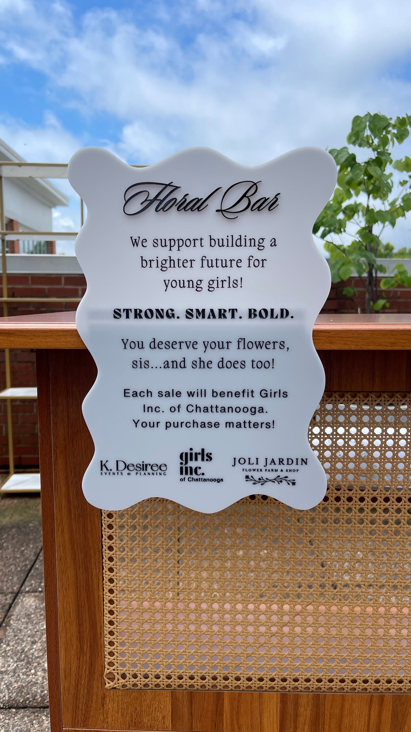 Floating Bar Menu Sign