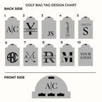 Personalized Leatherette Golf Bag Tag