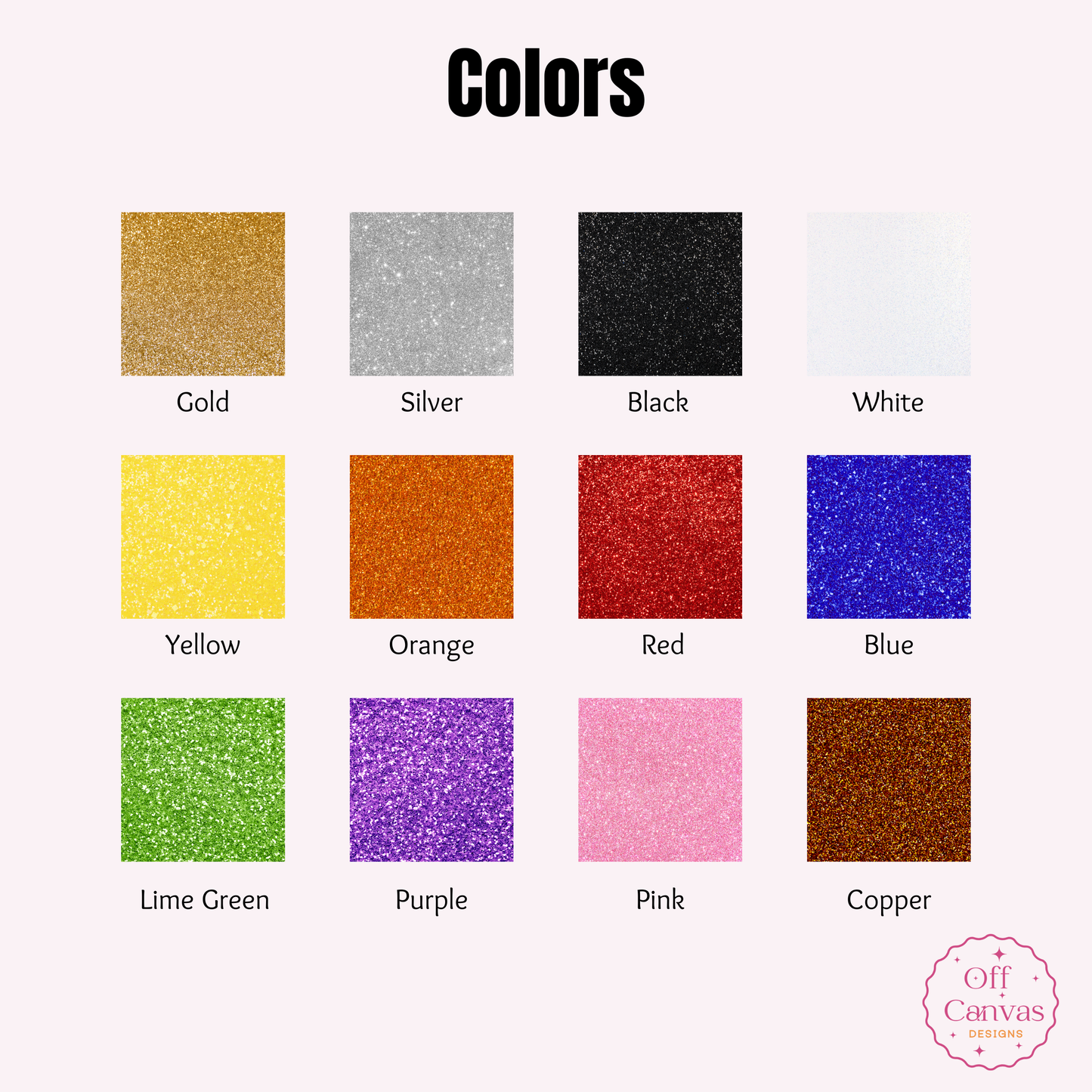 Glitter Cardstock Cake Topper - Single Layer