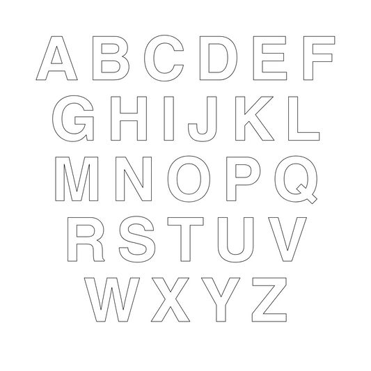 Acrylic Letter Cake Stencil