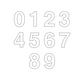 Acrylic Number Cake Stencil
