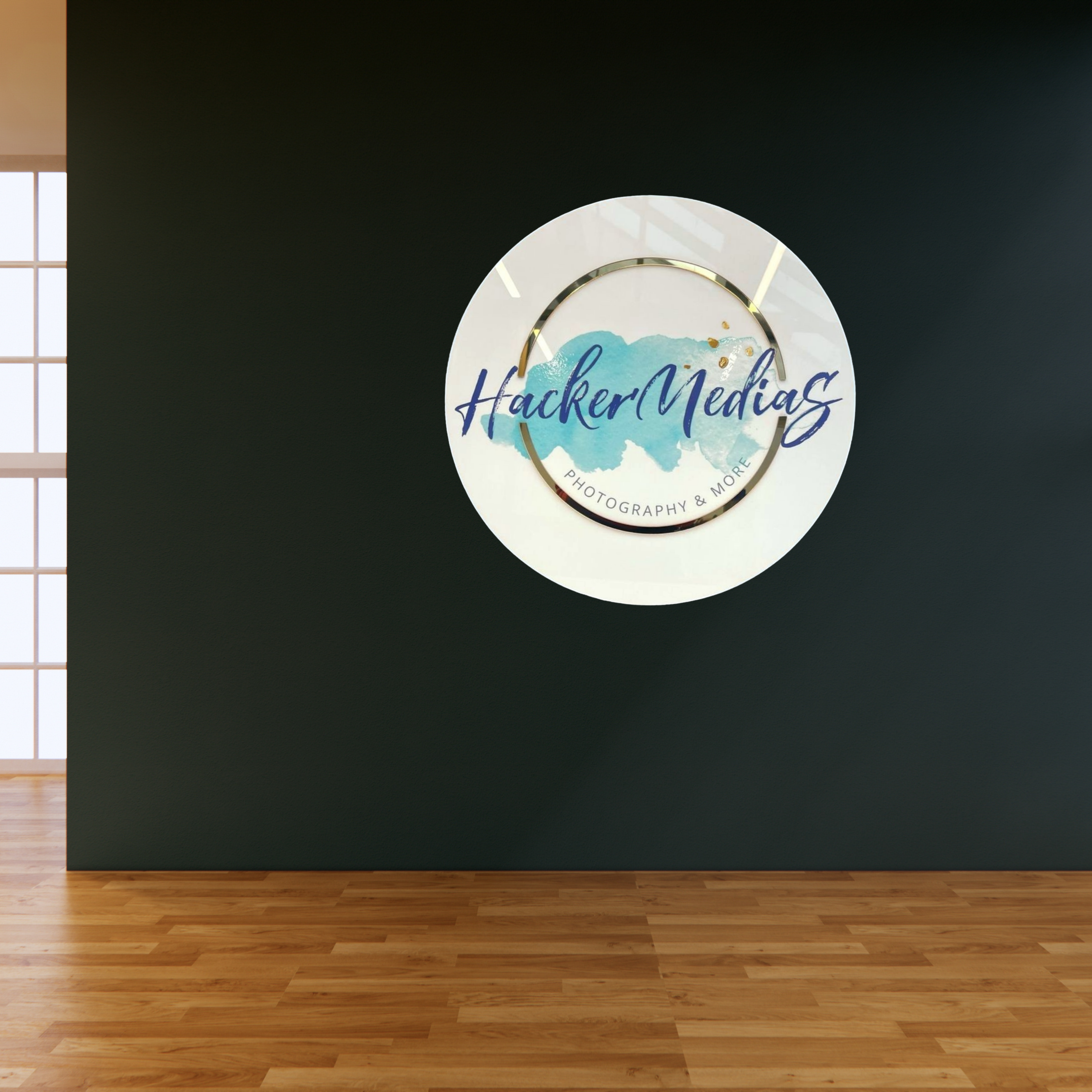 3D Round Business Sign Main image