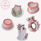 Acrylic Shapes Cake Stencil