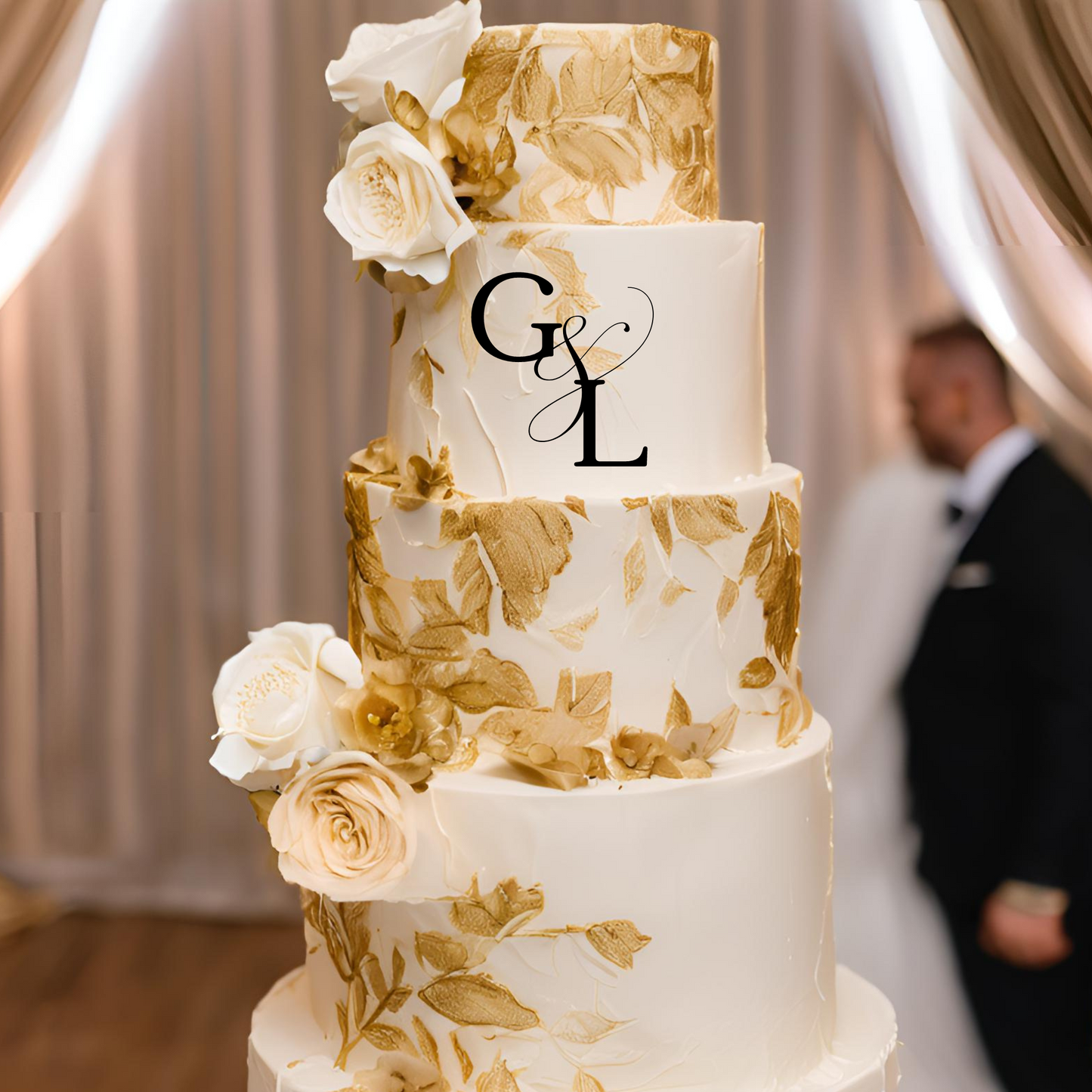 Initials Cake Charm