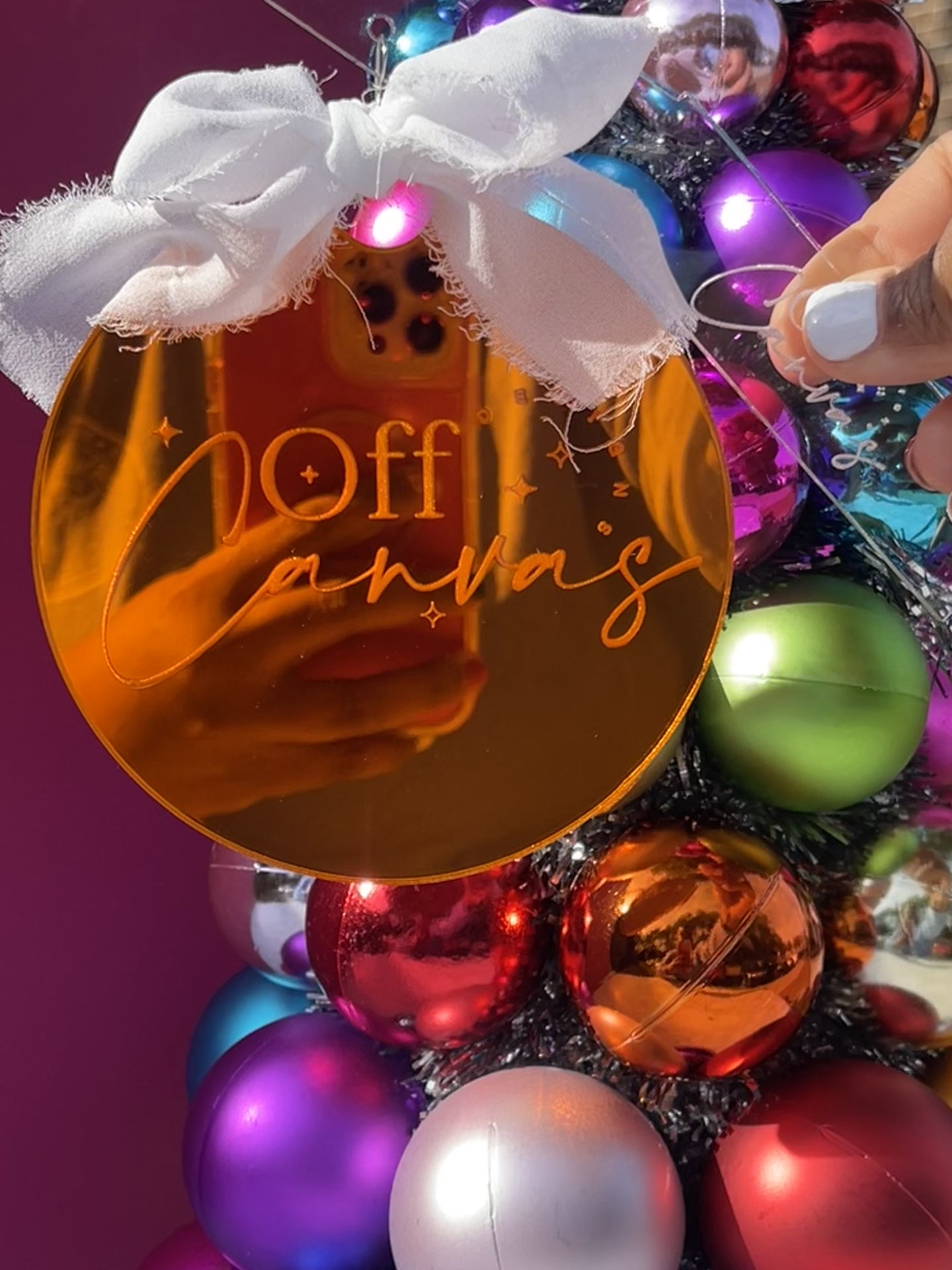 Reflective Logo Ornament